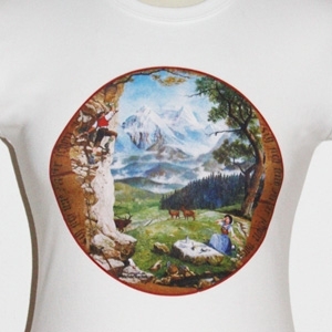 T-Shirt tailliert "Edelweiss"