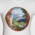 T-Shirt tailliert "Edelweiss"