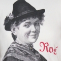 T-Shirt tailliert "ROSI" (schwarz)